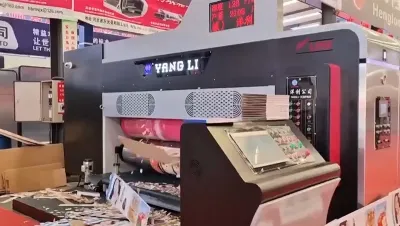 Impresora, ranuradora, troqueladora rotativa con alimentador de borde de entrada, CZYL-B