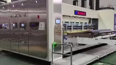 Impresora, ranuradora, troqueladora rotativa con alimentador de borde de entrada, CZYL-C