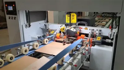 Plegadora, encoladora y grapadora totalmente automática, CZYL-FSM