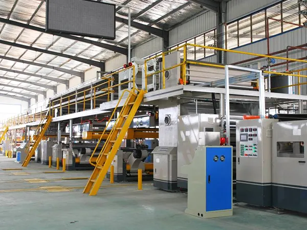 Línea de producción de cartón corrugado de 5 capas