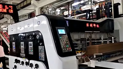 Impresora de 2 colores, ranuradora y troqueladora, YL-C-1425