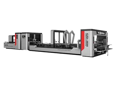 Plegadora, encoladora y grapadora totalmente automática